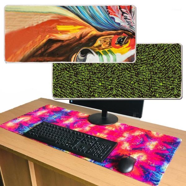 

mouse pads & wrist rests rubber soft gaming desk mat fasion 900x400x2mm large extend pad for trackball laser optical mice speed keyboard ret
