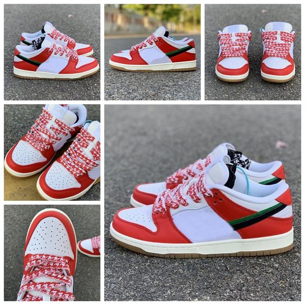 

frame skate ps low habibi sports shoes chile red skateboard shoes white lucky green black man sneakers with box ct2550-600
