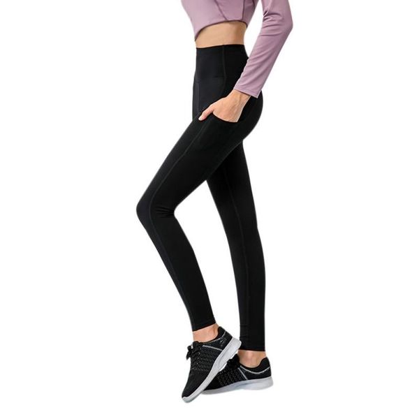 

sports leggings high waist female solid push up pants elastic fitness leggings female training energy, Black