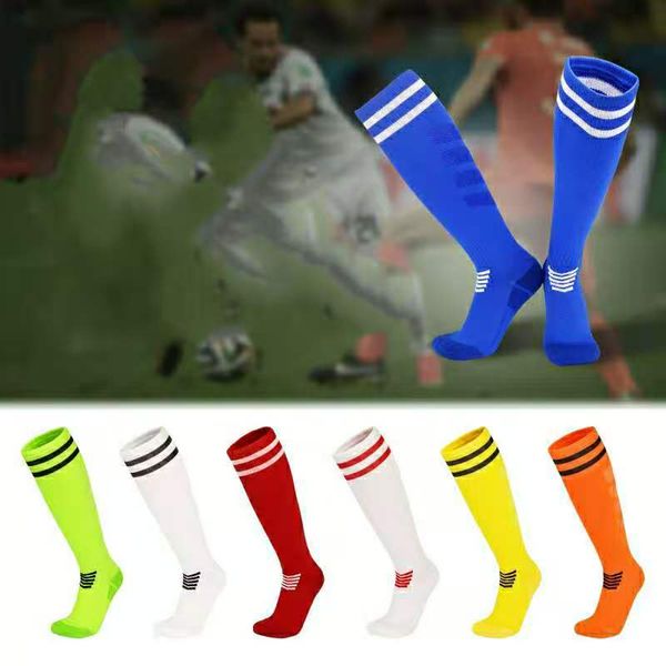 

leadway children's professional football match training socks thickened towel bottom sports socks knee length football socks, Black