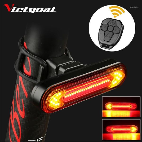 

victgoal wireless bicycle backlight led smart usb rechargeable bike light cycling rear light laser signal for bicycle1