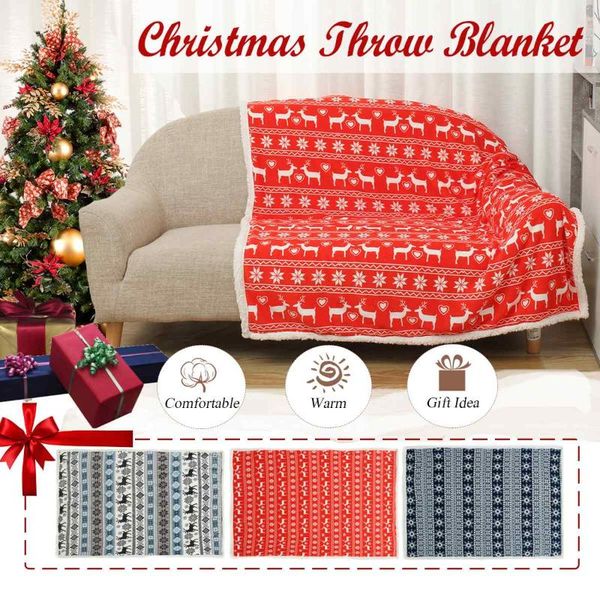 

snowflake throw blanket sherpa fleece soft warm winter red blankets christmas gift plush bedspreads for beds sofa car cover