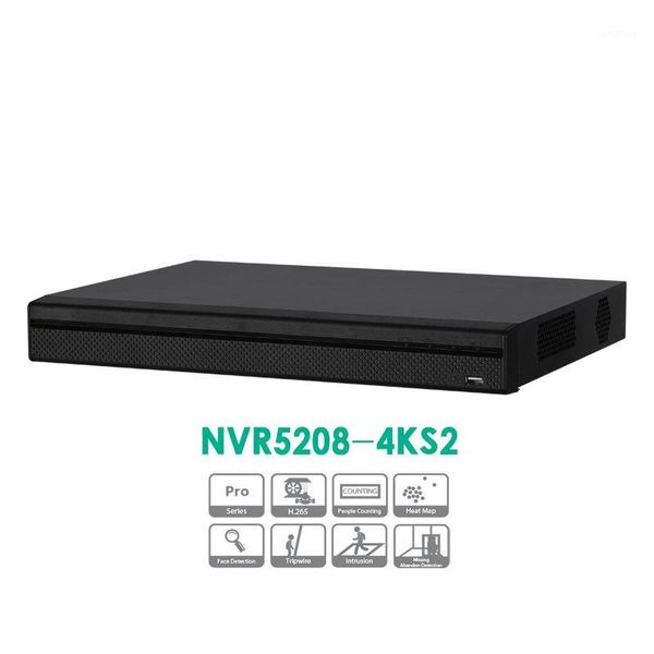 

4k h.265 no poe lite network video recorder for 4mp 8mp ip camera with 2 sata ports nvr5208-4ks21, Black;white
