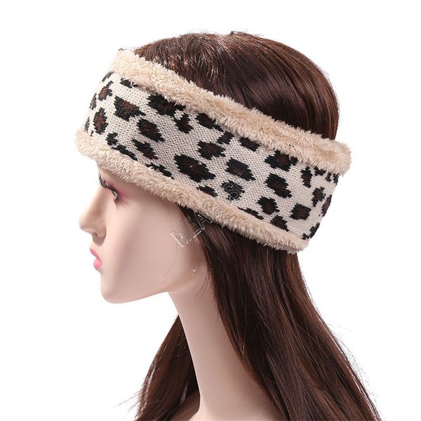 

sports headband winter designers kintted fleece hair wrap hairbands headwrap warm crochet knit headbands running ski headwear d121002, Slivery;white