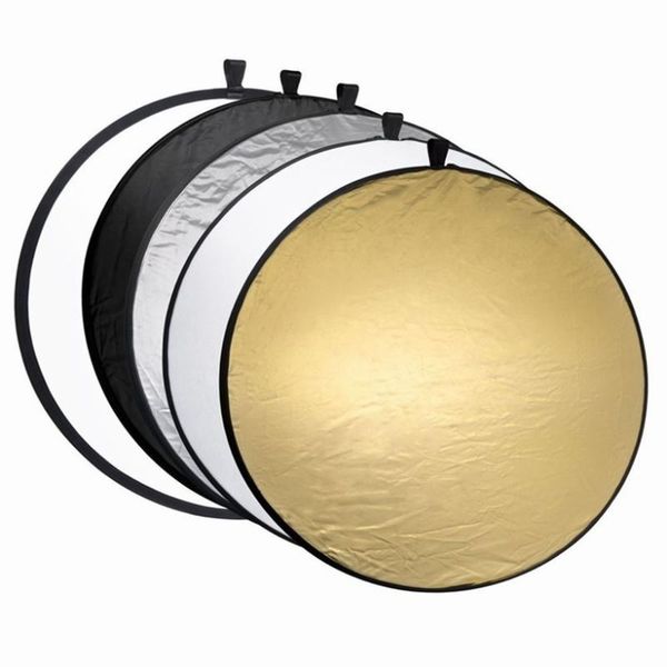 

supon 80cm 5in1 portable collapsible round camera lighting p disc reflector with carrying case