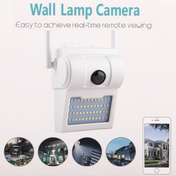 

outdoor wifi ip camera 1080p hd wireless camera 32 led light ir audio video ip66 waterproof home garden cctv security cam