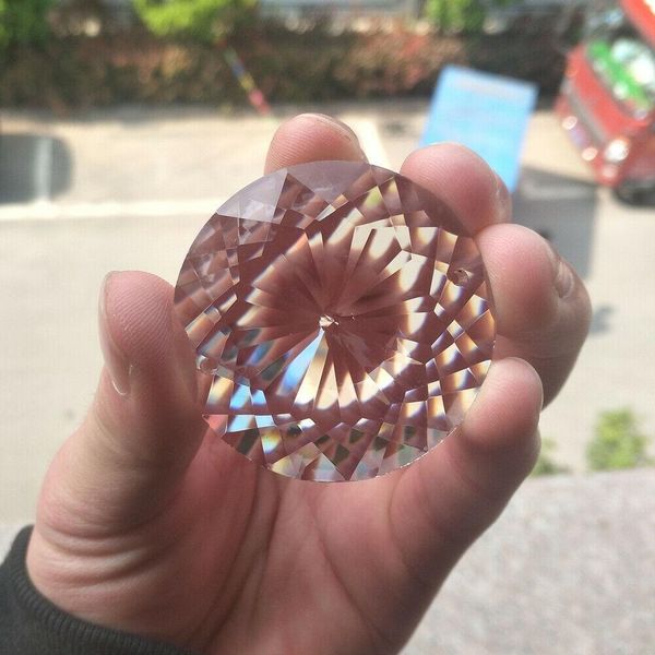 

bling 45mm flower heart arrow faceted glass crystal goth chandelier prism 2holes hanging pendant sunctcher mobile xms tree h bbydch