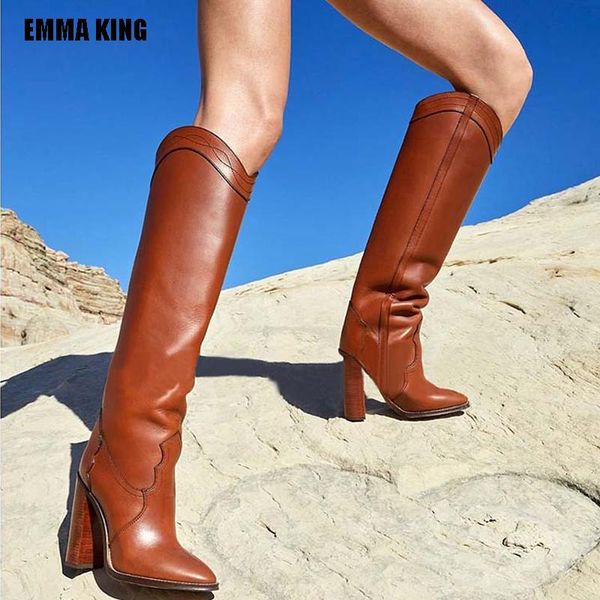 

boots over the knee women design pu winter shoes lady fashion high heel thigh long woman footwear 2021, Black