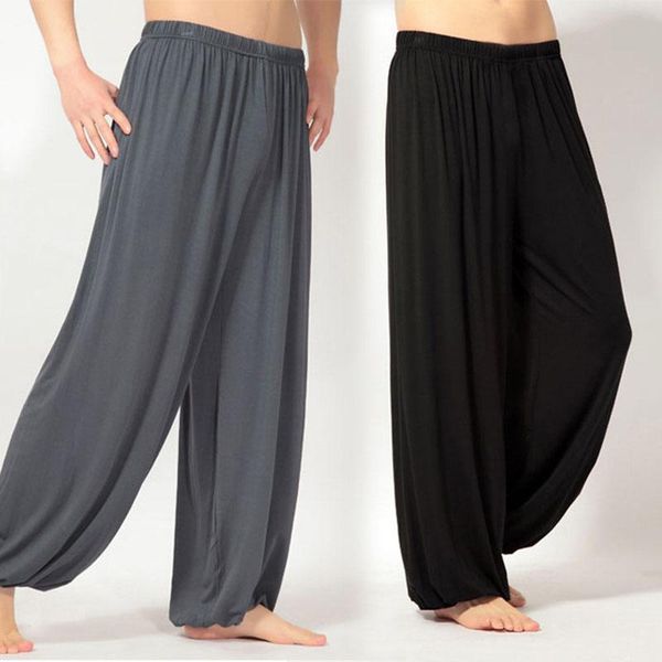 

yoga outfits men's and women's lightweight loose pants elastic sports martial arts taijiquan lantern, White;red