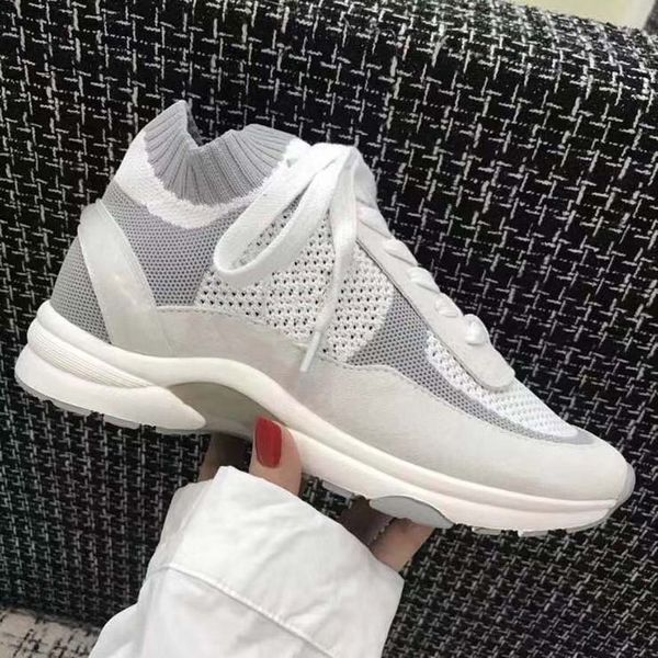 

fashion quality real leather handmade multicolor gradient technical fabric sneakers women casual shoes 012 xne260 06, Black