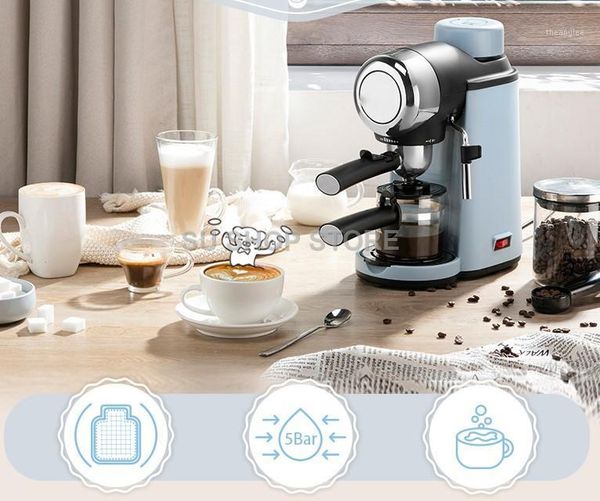 

coffee roasters 220v full-automatic electric machine 5 bar mini pot household 240ml milkbubble maker eu/au/uk1