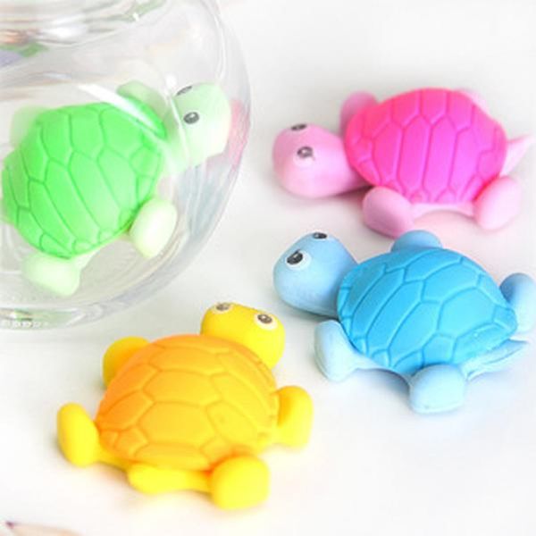 

1 pcs cute simulation tortoise kawaii rubber pencil eraser novelty tortoise erasers for kids school supplies h wmtrre
