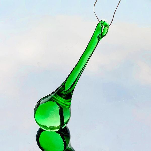 

2 5 10pcs lot 80mm glass raindrops crystal pendants chandelier crystals accessories home decor lamp part hanging ornament h wmtwno