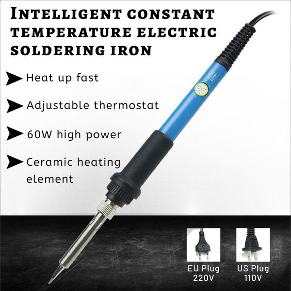

hand & power tool accessories 60w electric soldering iron pen carving pyrography wood burning embossing set temperature adjustable