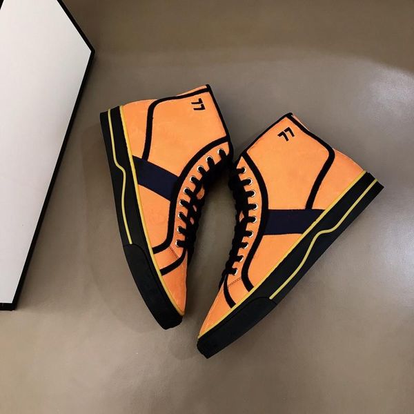 

a1 men rhyton casual shoes dad sneaker paris fashion women shoe platform sports strawberry wave mouth tiger web print 38-44, Black