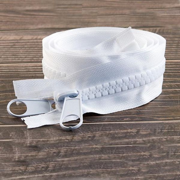 

tdnsl1 2 3 4 5 meter 10 resin zipper open end tail double side slider lock for sewing jacket coat placket tent long zip wmtfcj