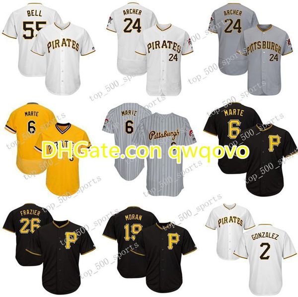 

pittsburgh custom mens knit jersey josh bell starling marte adam frazier chris archer colin moran erik gonzalez jerseys, Blue;black