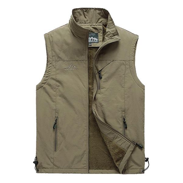 

men's vests 2021 spring and autumn sleeveless jacket vest male soil outdoor leisure young middle-aged pography fishing 7882, Black;white