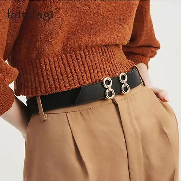 

золотой пряжки дамы пояса для одежды кожа pu black женщин поясной ремень для джинсов конструктор дикий женский waistband pašek damski, Black;brown