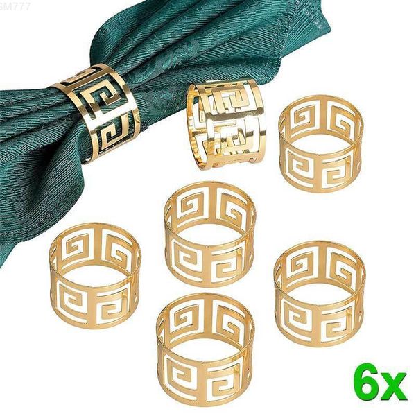 

six of you alloy , western napkin, ring, decorative tableware, hogard tools