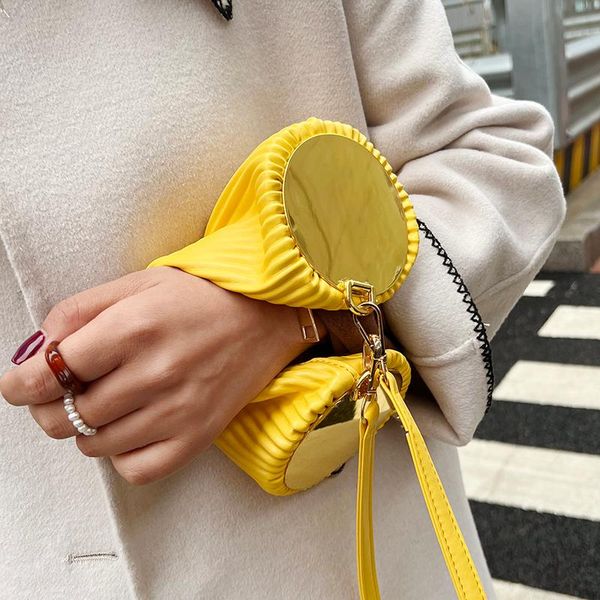 

evening bags 2022 fashion brand pu leather stripe ladies bucket crossbody luxury small designer women handbags cylindrical shoulder