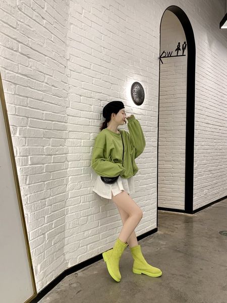 

2021 new autumn tornozelo camuroza short non-slip boots toe torozelo women plus size 35-39 qrah, Black