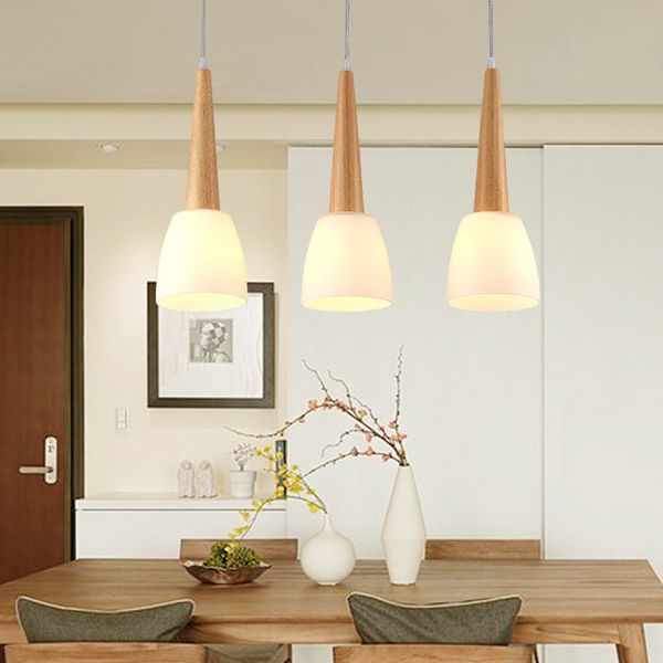 

modern minimalist led lamp japanese style log 3 heads restaurant lamp single head bedside bar small pendant kitchen dining l