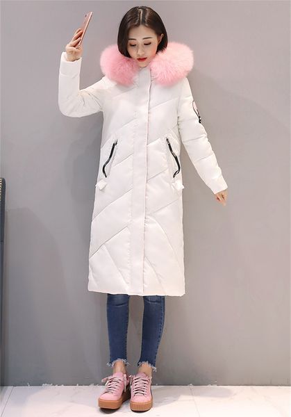 

2021 new goal parkas fur coats with women's hood quilted cotton sweet woman parka winter coat wxf400 yo9o, Black