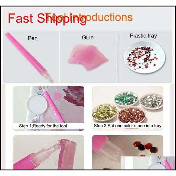 

full diamond embroidery science 5d diamond painting cross stitch flower round qylrlq yh_pack
