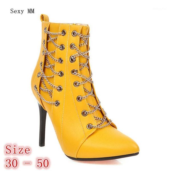 

boots spring autumn women ankle high heel shoes woman short small plus size 30 31 32 33 - 40 41 42 43 44 45 46 47 48 49 501, Black