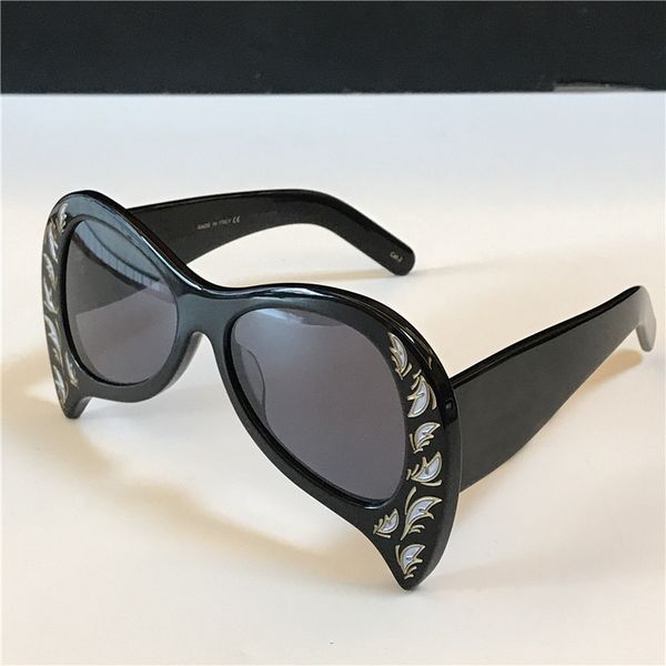

the women latest sunglasses special design exquisite print frame fashion avant-garde style uv protection cat eyes style 0143, White;black