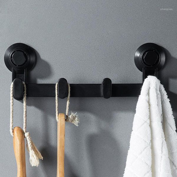 

hanging wall hook no trace suction cup bathroom stand kitchen towels supper power home storage hanger1