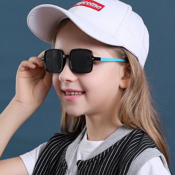 

sunglasses ggovo stylish square frame polarized making your kid the brightest star fashion anti-uv400 sun glasses for children, White;black