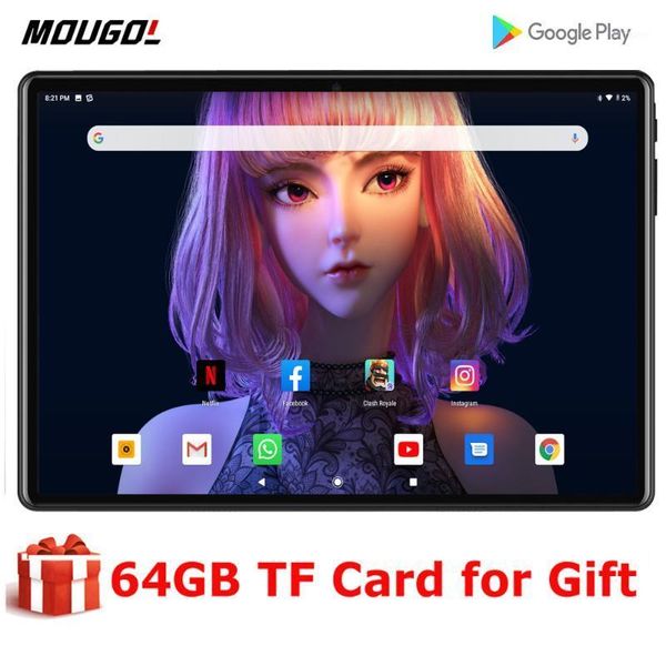 

tablet pc est 10 inch android 9.0 dual sim camera tablette 32gb wifi bluetooth tablets with gps phone call pad1