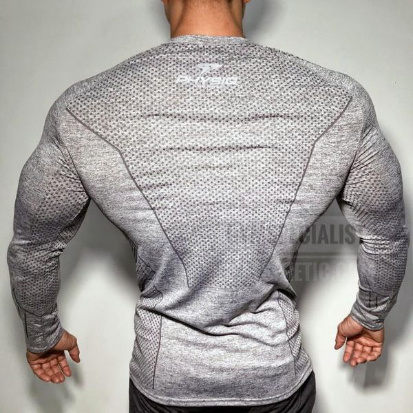 

2019 осень новых мужчин с длинным рукавом узкая футболка человека jogger тренировка быстрая сухая футболка мужские тройники топы тренажерный, White;black