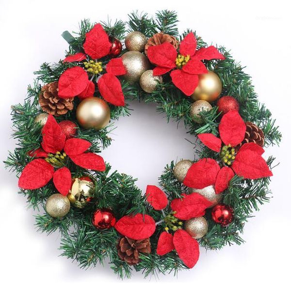 

christmas decorations 45cm wreath door hanging window props background1