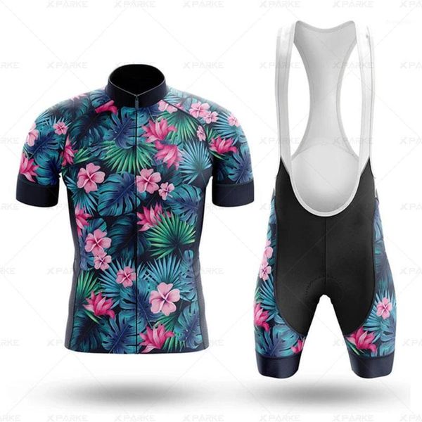 

2020 pro cycling clothing men cycling set bike clothes breathable anti-uv bicycle wear short sleeve jersey set for mans1, Black;blue