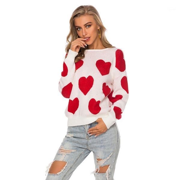 

jumpers knitted fashion women open back love sweater women winter sweaters pullovers 2019 pullover sweater1, White;black