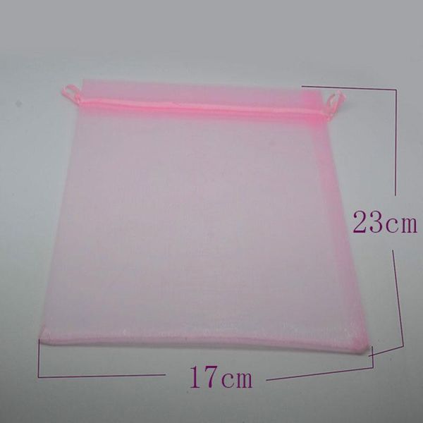 

50pcs/bag 15x20cm 17x23cm 20x30cm organza pouches bags selection 21 colors drawable gift bags & pouches wmtvwr