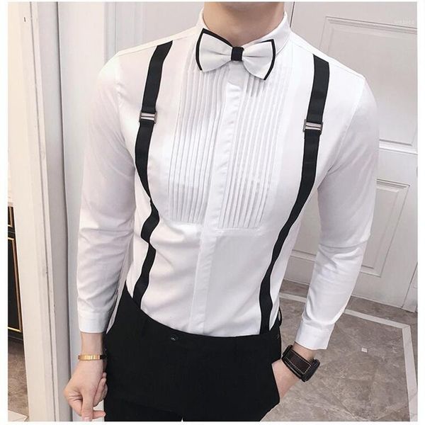 

2020 brand clothing men's spring pure cotton long sleeve shirts/male slim fit lapel casual business dress shirts s-35xl1, White;black