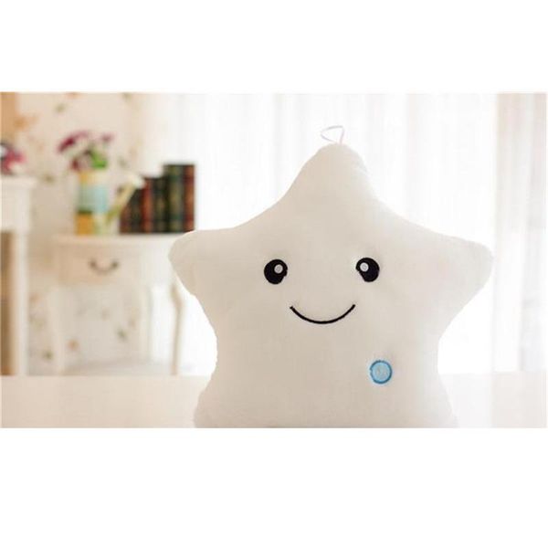 

творческие светящиеся подушки звезды фаршированные плюшевые игрушки светящиеся светодиодные светлые красочные подушки день рождения подарки, Gray;blue