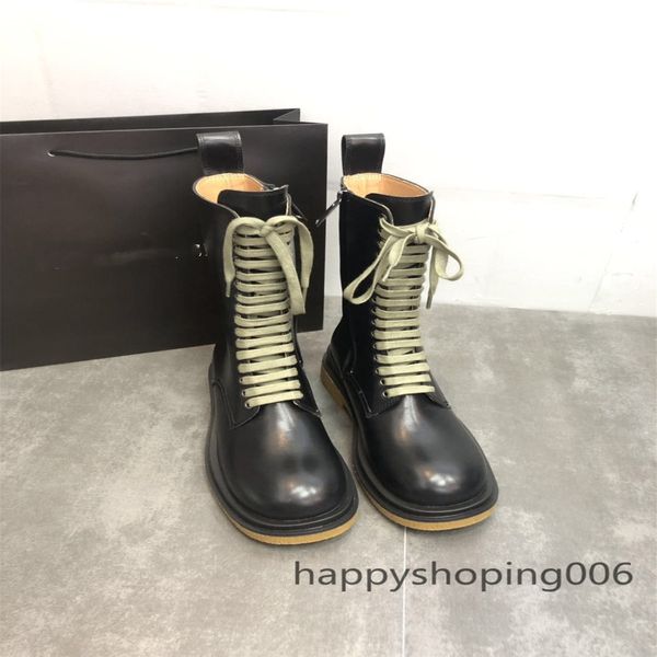

australia winter womens ankle boots black lace-up calfskin elastic side panels platform bottines and leather tabs martin bootie
