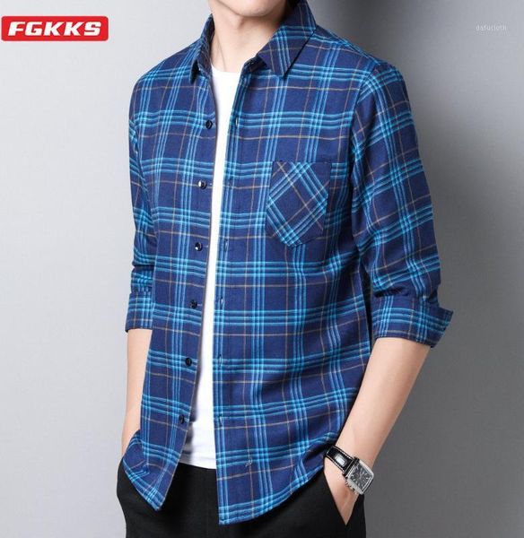 

fgkks brand men's shirts office slim fit male fashion business casual british style shirt long sleeve shirts men1, White;black