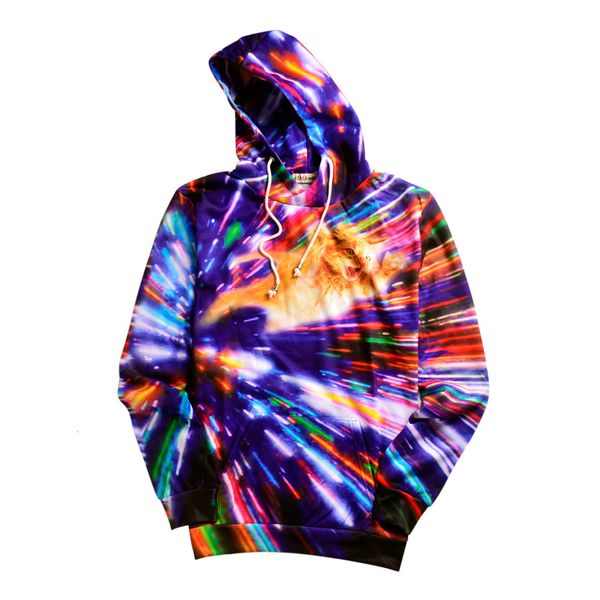 

wholesale men's woman's sleeveless peacock hoodies men/women's psychedelic 3d print sweatshirt hoodies pullover ypf97, Black