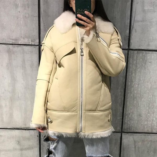 

ladies suede jacket women shearling jacket suede leather coat1, Black