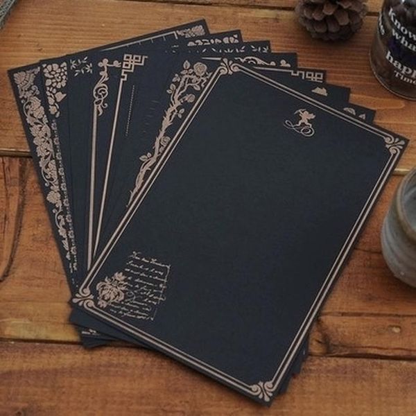 

8 шт набор европейский стиль vintage написание письмо бумаги любовь kraft letters хорошее качество культура канцелярские товары школа wmtxva