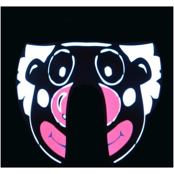 

1pcs fashion cool led luminous flashing half face mask party event masks light up dance c jllkad sport777