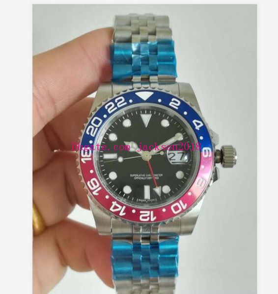 

original box luxury wristwatches new jubilee ceramic bezel 126710 40mm stainless steel strap automatic fashion men's watches, Slivery;brown