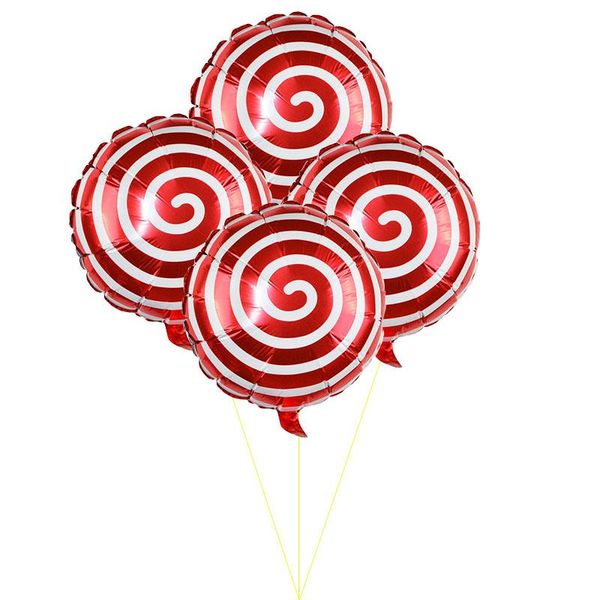 

18-дюймовый круглый леденец на палочке helium шар алюминиевая фольга воздушные шары надувные подарок детский день рождения рождения рождения