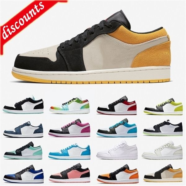 

university gold red jumpman 1 low mens obsidian basketball shoes unc 1s cactus jack bred toe men women trainers sports snea